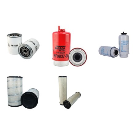 LOGSET 8 H TITAN Filter Service Kit Air Oil Fuel Filters w/SISU 74ETA Eng.