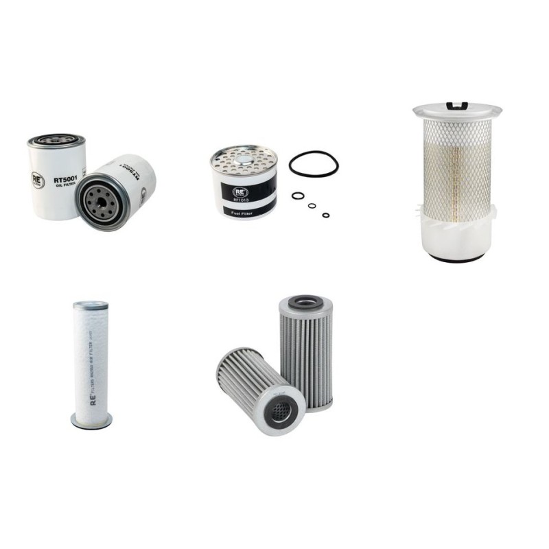 MASSEY FERGUSON MF 174 (F/S/V) Filter Service Kit w/Perkins A 4.236 Eng. SN  Air -Fins YR  1973-1983
