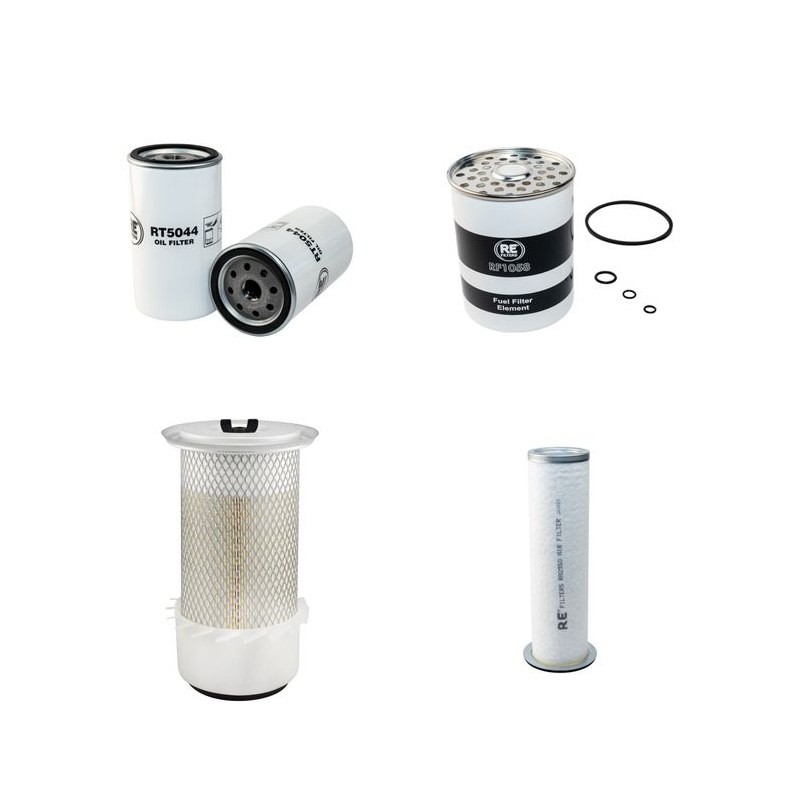 MASSEY FERGUSON MF 374 Filter Service Kit Air Oil Fuel Filters