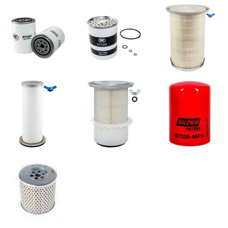 MASSEY FERGUSON MF 399 Filter Service Kit w/Perkins A 6.354.4 Eng.
