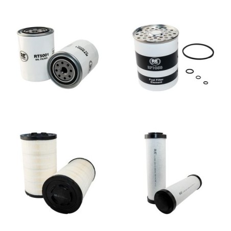 MASSEY FERGUSON MF 680 Filter Service Kit Air Oil Fuel Filters w/Perkins 1006.6T Eng.