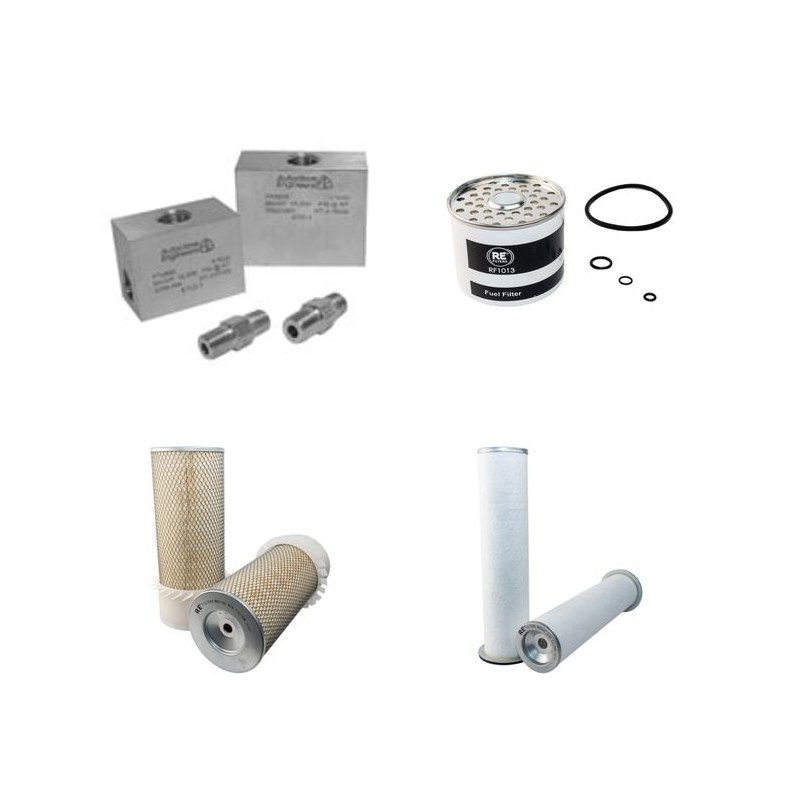 MASSEY FERGUSON MF 1200 Filter Service Kit Air Oil Fuel Filters w/Perkins A 6.354.1 Eng. SN  Oil Filter -Element
