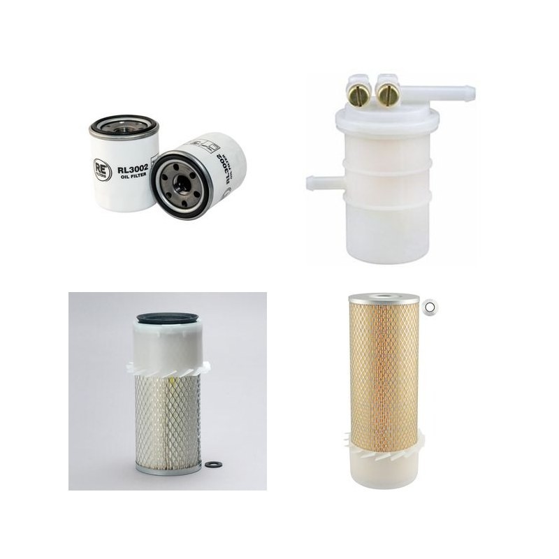 MASSEY FERGUSON MF 1325 Filter Service Kit Air Oil Fuel Filters w/Mitsubishi K3-D Eng.