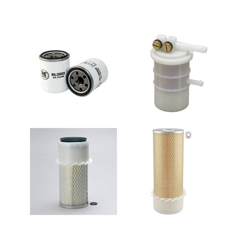 MASSEY FERGUSON MF 1345 Filter Service Kit Air Oil Fuel Filters w/Mitsubishi K4-DT Eng.