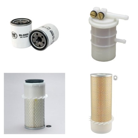 MASSEY FERGUSON MF 1345 Filter Service Kit Air Oil Fuel Filters w/Mitsubishi K4-DT Eng.