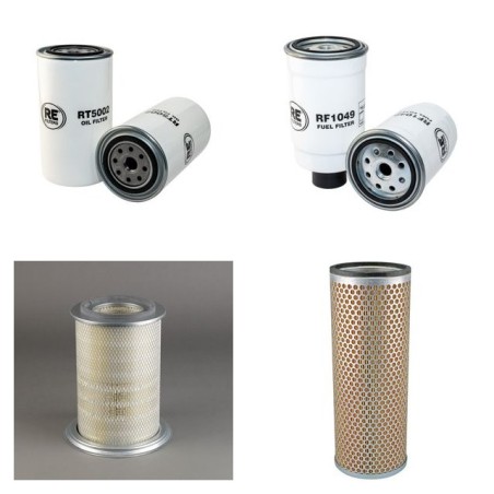 MASSEY FERGUSON MF 3125 Filter Service Kit Air Oil Fuel Filters w/Perkins 1006.6T Eng.