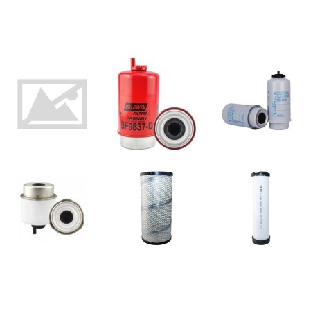 MASSEY FERGUSON MF 3615 Filter Service Kit Air Oil Fuel Filters w/33.380DT Eng.