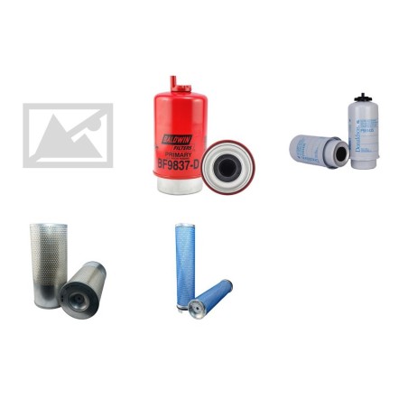 MASSEY FERGUSON MF 4455 Filter Service Kit Air Oil Fuel Filters w/SISU Eng.