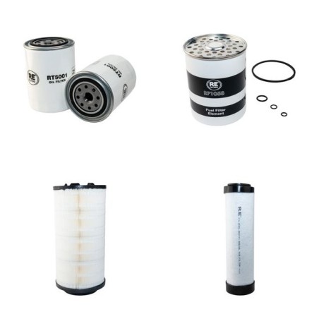 MASSEY FERGUSON MF 5340 Filter Service Kit Air Oil Fuel Filters w/P 4001 Eng. SN  Air Filter -399mm