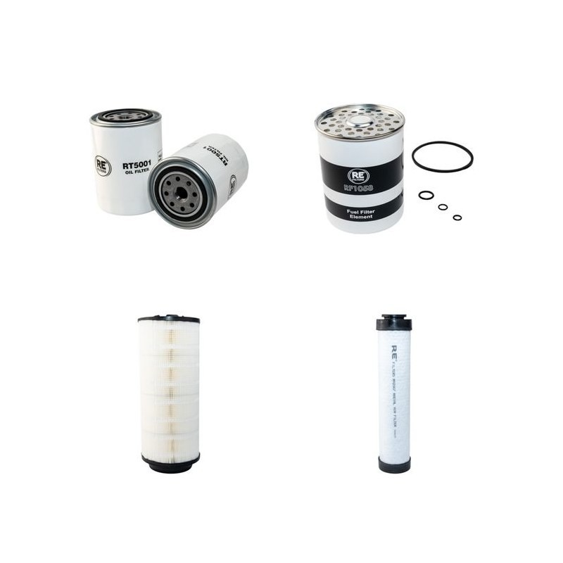 MASSEY FERGUSON MF 5340 Filter Service Kit Air Oil Fuel Filters w/P 4001 Eng. SN  Air Filter -358mm