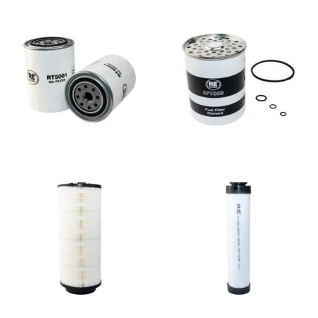 MASSEY FERGUSON MF 5340 Filter Service Kit Air Oil Fuel Filters w/P 4001 Eng. SN  Air Filter -358mm