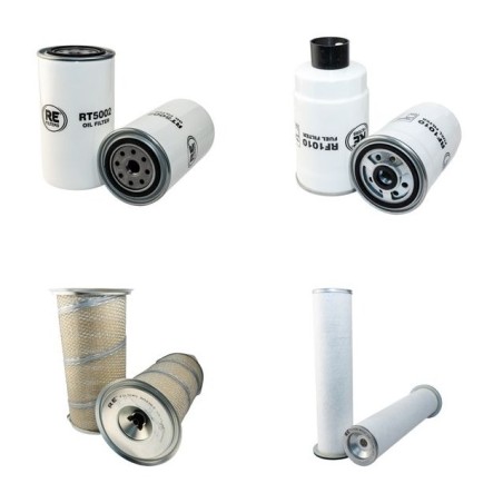 MASSEY FERGUSON MF 6160 Filter Service Kit w/Perkins 6160.6HR4 Eng. Air, Oil, Fuel Filters