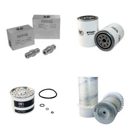 MF-COMBINES MF 500 Filter Service Kit w/Perkins A 6.372 Eng.