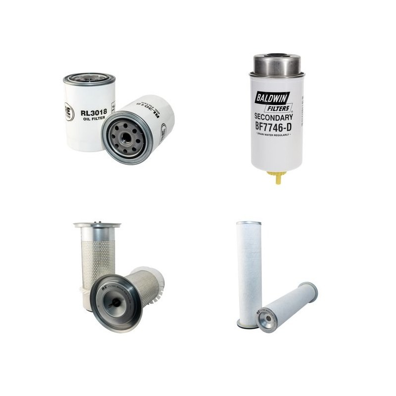 NEW HOLLAND LB 95 4PT Filter Service Kit Air Oil Fuel Filters w/CNH Eng.