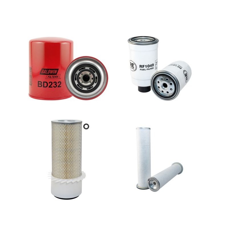 NEW HOLLAND LM 430 Filter Service Kit Air Oil Fuel Filters w/Iveco Eng. SN  -041716886 YR  10.02-