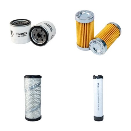 NEW HOLLAND T 1520 Filter Service Kit Air Oil Fuel Filters w/SHIBAURA Eng.