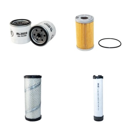 NEW HOLLAND T 1530 Filter Service Kit Air Oil Fuel Filters w/SHIBAURA Eng.