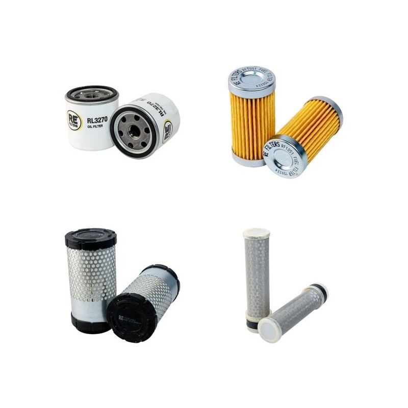 Filter kit for New Holland TC24D with Shibaura Engine Air, Oil, Fuel Filters