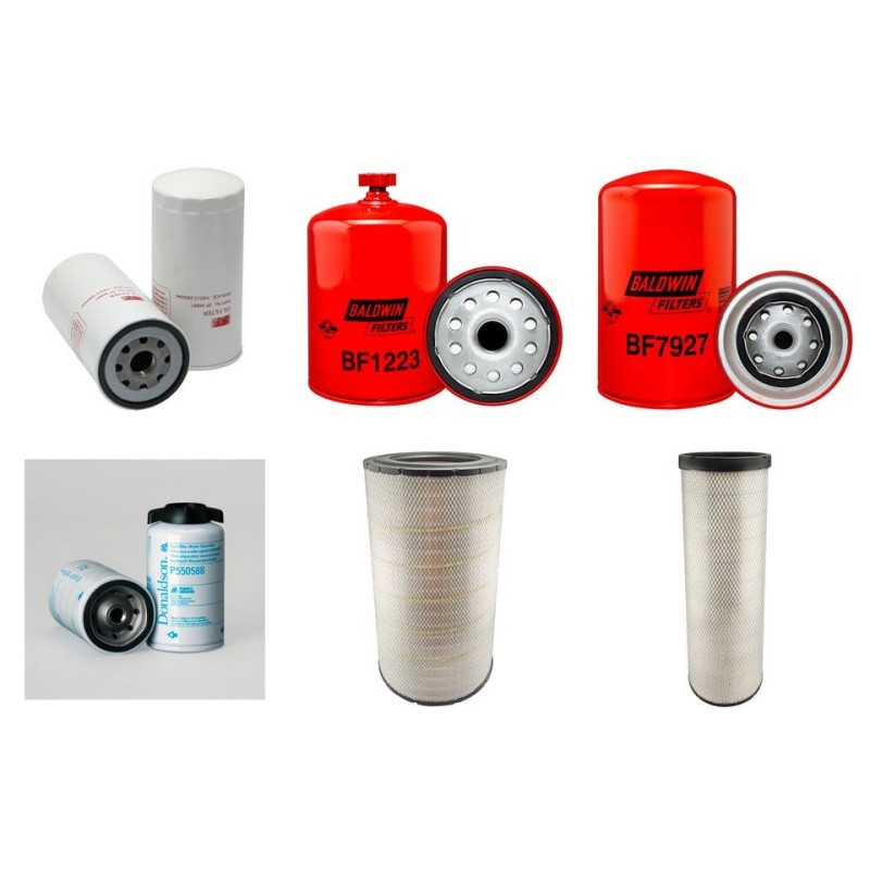 NEW HOLLAND FX 38 218001- Filter Service Kit Air Oil Fuel Filters w/Iveco CURSOR Eng.   YR  2002-