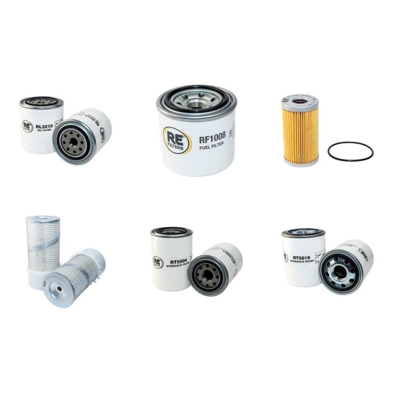 RANSOMES JACOBSEN MOTOR 350 D Filter Service Kit w/Kubota V1702 Eng.