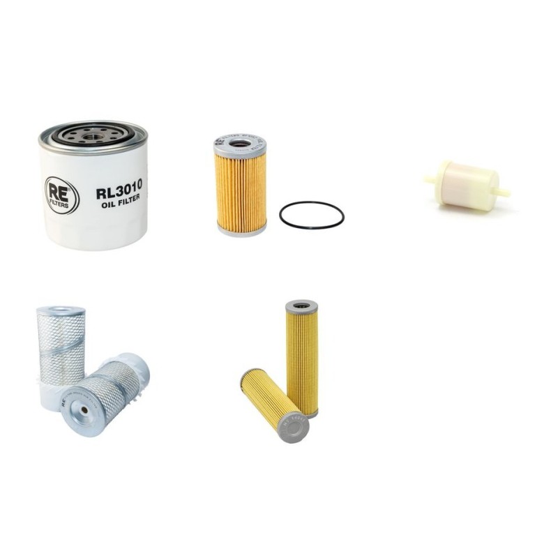 RASANT KOMBI TRAC 9045H Filter Service Kit w/Kubota V 2203 Eng.