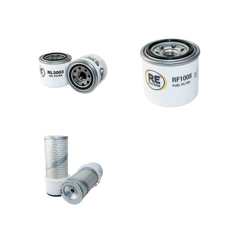 REFORM METRAC 2003 Filter Service Kit Air Oil Fuel Filters w/Kubota V 1200 Eng.