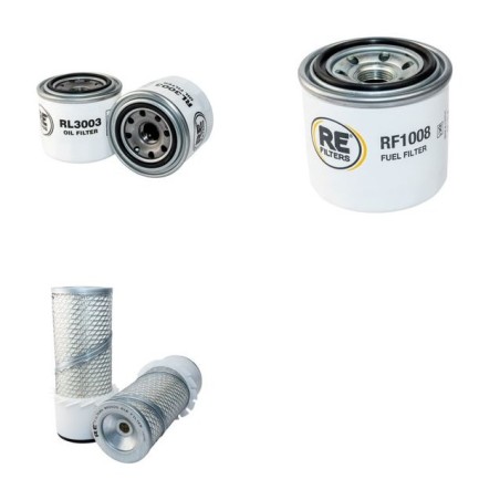 REFORM METRAC 2003 Filter Service Kit Air Oil Fuel Filters w/Kubota V 1200 Eng.