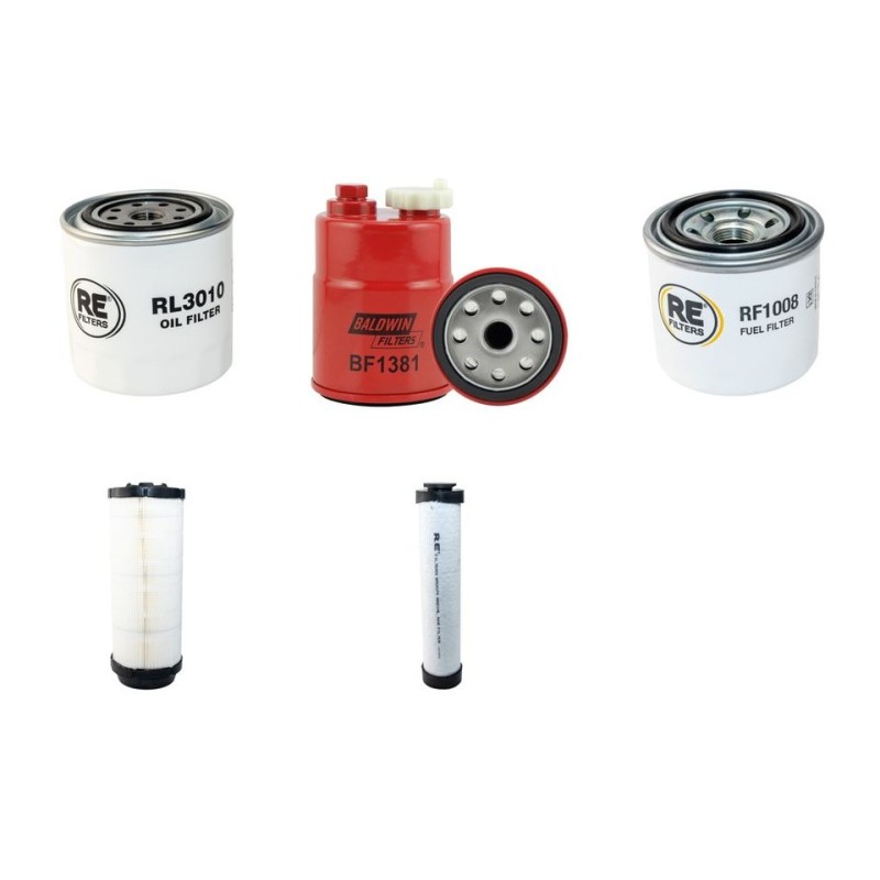 REFORM METRAC G 5X Filter Service Kit Air Oil Fuel Filters w/Kubota V 2403-M-T-EU4 Eng.   YR  2011-