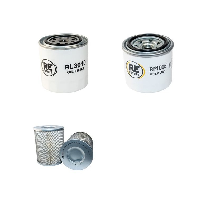REFORM MULI 401 Filter Service Kit Air Oil Fuel Filters w/Kubota V1902B Eng.