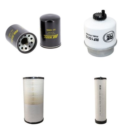 RENAULT ARES 546 (RX/RZ) Filter Service Kit Air Oil Fuel Filters w/J.D. 4045TRT53 Eng.   YR  3.01-