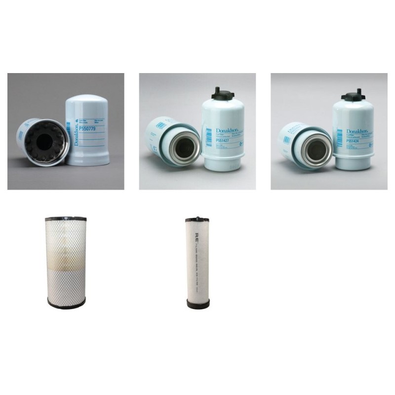 RENAULT ARES 656 RZ Filter Service Kit Air Oil Fuel Filters w/JOHN DEERE Eng.   YR  2004-