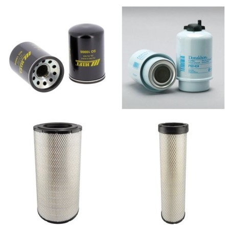 RENAULT ARES 825 RZ Filter Service Kit Air Oil Fuel Filters w/JOHN DEERE Eng.   YR  1.00-