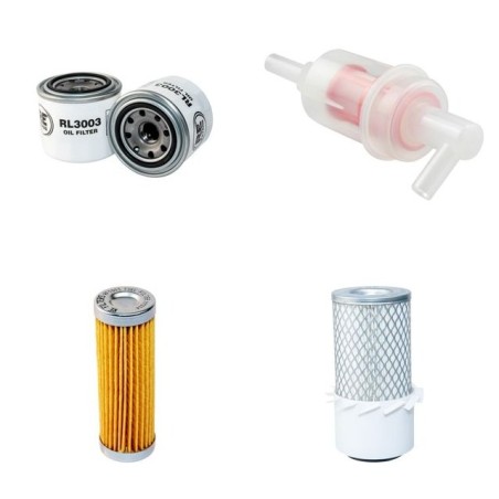 SCHAEFFER 214 Filter Service Kit Air Oil Fuel Filters w/Kubota Z 600 Eng.