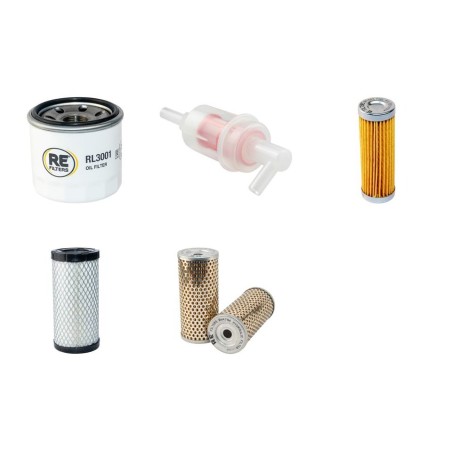 Schaeffer 217 Filter Service Kit w/ Kubota D722 Engine ( Air Filter W/O Fins)
