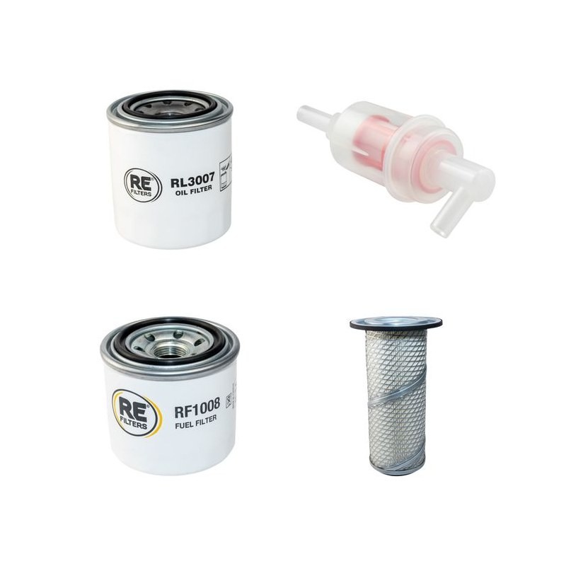 SCHAEFFER 2024 (S) Filter Service Kit Air Oil Fuel Filters w/Kubota D1005/ D 1105 Eng.