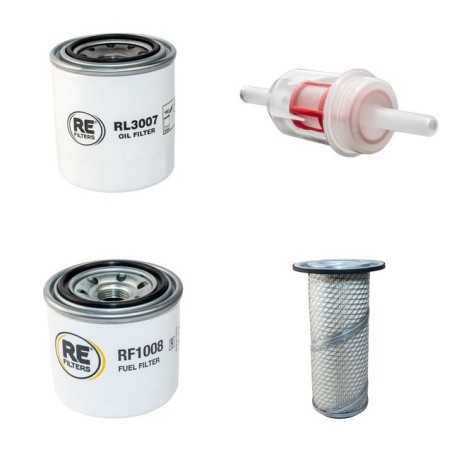 Schaeffer 3033S Filter Service Kit - W/ Kubota V1505T Eng - Air, Oil, Fuel
