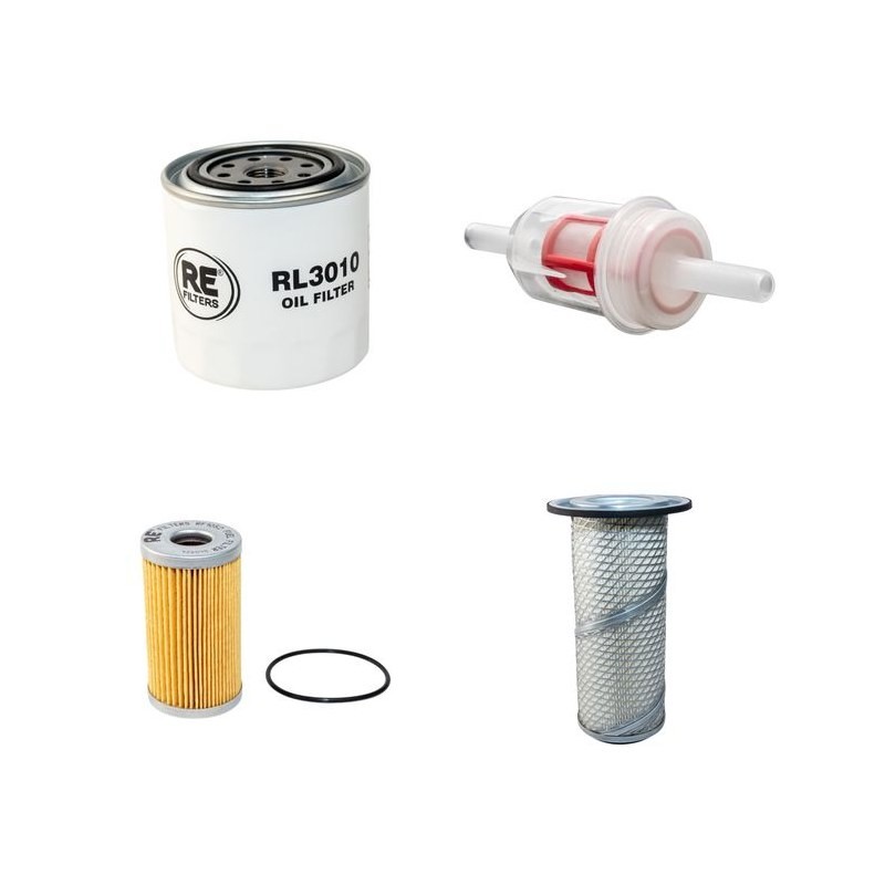 Schaeffer 3036 Filter Service Kit - W/ Kubota V1703 Eng - Air, Oil, Fuel Filters