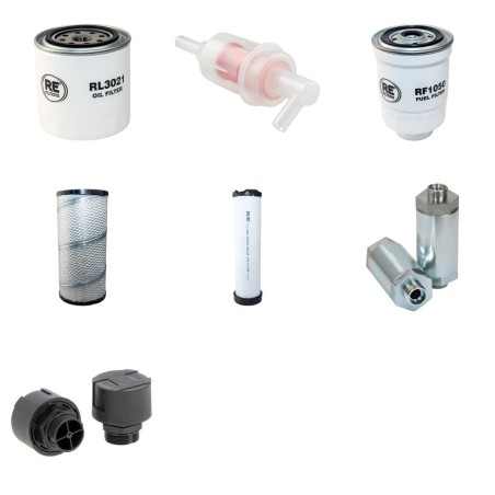 SCHAEFFER 6390 T Filter Service Kit w/Kubota V 3600 Eng.