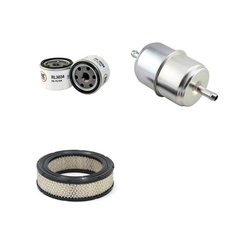 Filter Kit for Toro GreensMaster 3300  Air Oil Fuel Filters with B+S Vanguard Engine SN  311000101-