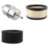 Filter Kit for Toro GroundsMaster 117 Air Oil Fuel Filters with Kohler KT 17QS Engine