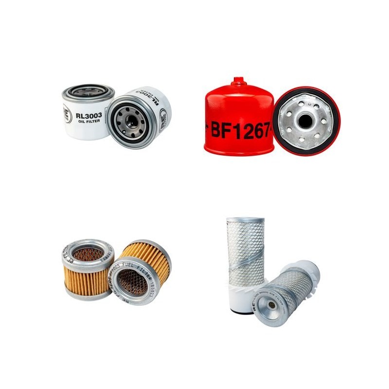 Filter Kit for Toro GroundsMaster 223 D Air Oil Fuel Filters with Mitsubishi Engine