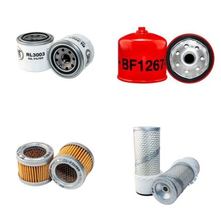 Filter Kit for Toro GroundsMaster 223 D Air Oil Fuel Filters with Mitsubishi Engine
