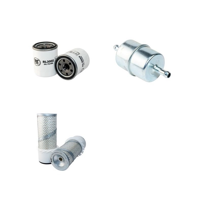 Filter Kit for Toro GroundsMaster 327 D Air Oil Fuel Filters with Mitsubishi Engine