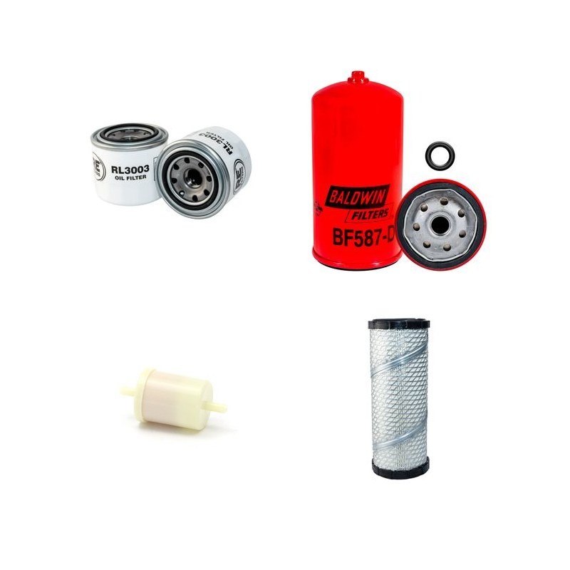 Filter Kit for Toro GroundsMaster 3280 D Air Oil Fuel Filters with Kubota Engine