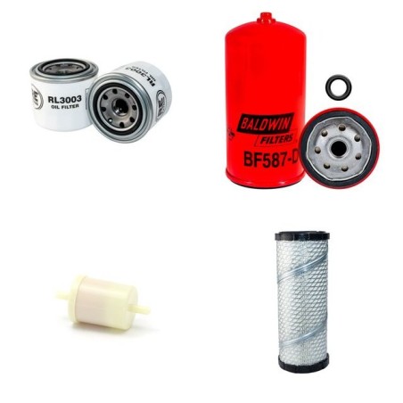 Filter Kit for Toro GroundsMaster 3280 D Air Oil Fuel Filters with Kubota Engine