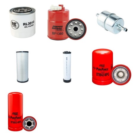 Filter Kit for Toro GroundsMaster 4100 D with Kubota V2203E Engine  Year 2004-
