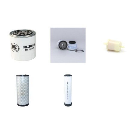 Filter Kit for Toro GroundsMaster 4500 D Air Oil Fuel Filters with Kubota V2003TE Engine
