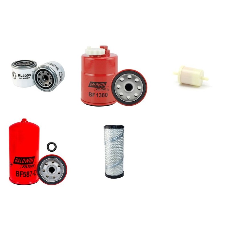 Filter Kit for Toro ReelMaster 5510 Air Oil Fuel Filters with Kubota V1505T Engine