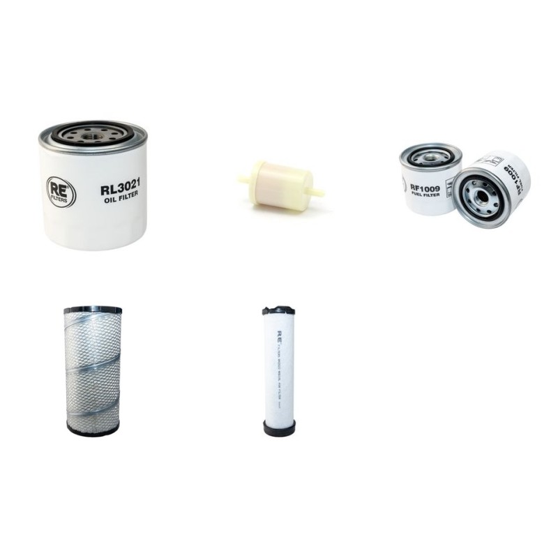 VERMEER BC 230 XL Filter Service Kit Air Oil Fuel Filters w/Kubota V 2607T Eng.