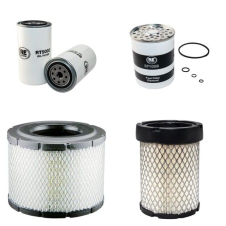 CAT V 50 E Filter Service Kit Air Oil Fuel Filters w/Perkins  Eng.